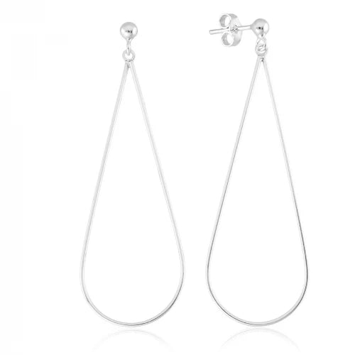 Brinco de Prata Gota