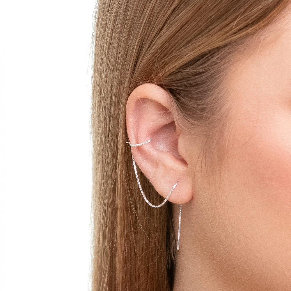 Piercing de Prataa Fake Corrente