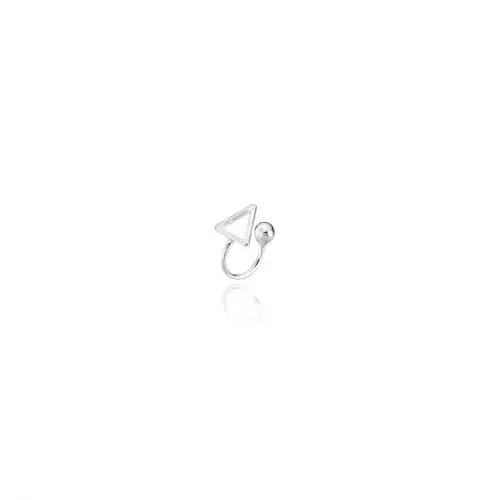 Piercing de Prata Triângulo