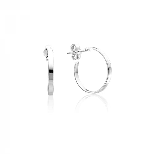 Brinco de Prata Argola Fio Quadrado G